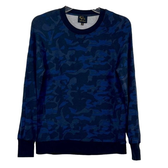 Serena Williams Signature Statement Womens Knit Top Size XS Rayon Camo - Picture 1 of 11